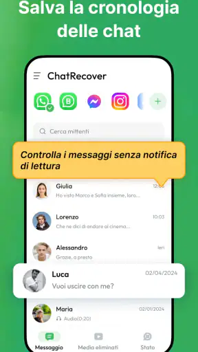 Ripristina messaggi eliminati screenshot