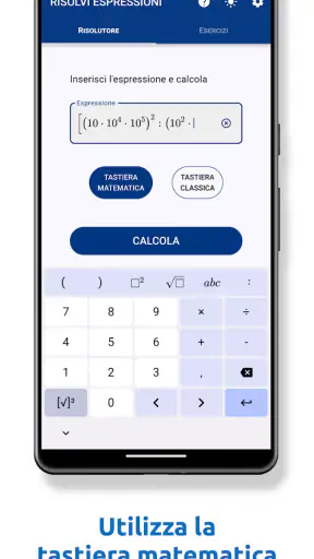 Risolvi espressioni screenshot