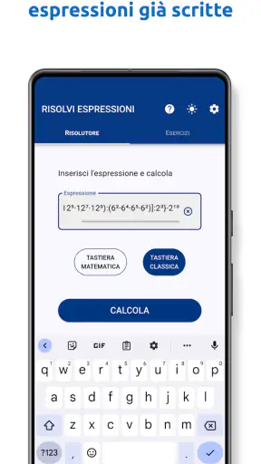 Risolvi espressioni screenshot
