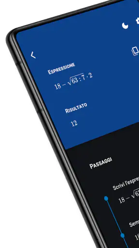 Risolvi espressioni screenshot