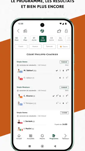 Roland-Garros Officiel screenshot