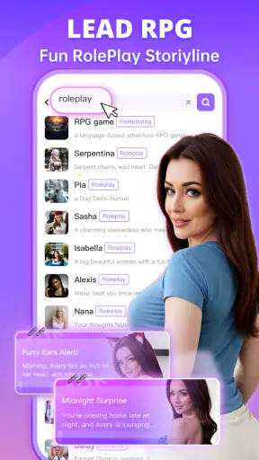 Rosytalk-RP lover AI character screenshot