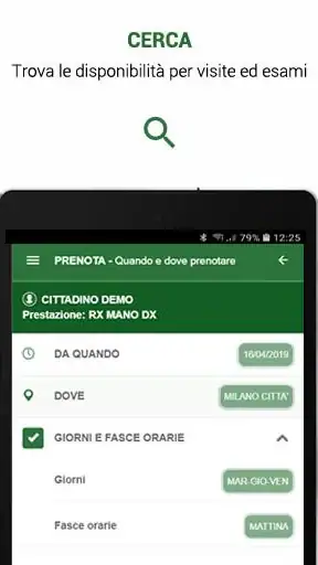 SALUTILE Prenotazioni screenshot