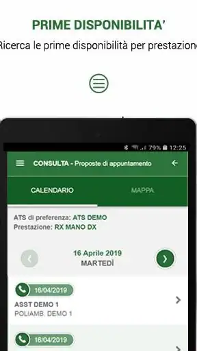 SALUTILE Prenotazioni screenshot