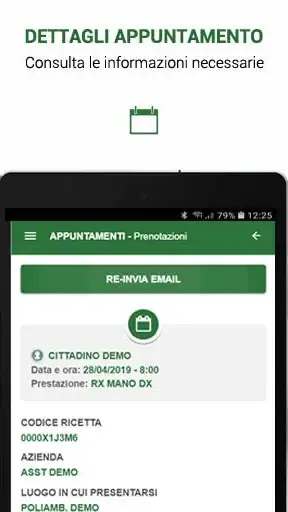 SALUTILE Prenotazioni screenshot