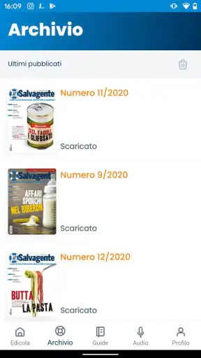 Salvagente screenshot