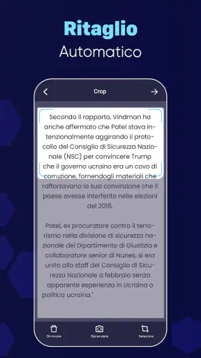Scanner PDF: testo OCR screenshot