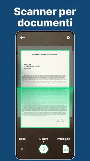 Scanner per carte d'identità screenshot