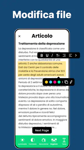 Scanner per carte d'identità screenshot
