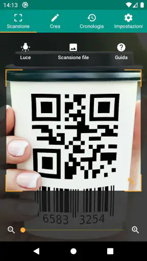 Scanner QR e codici a barre screenshot