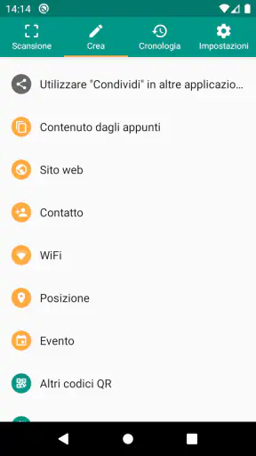 Scanner QR e codici a barre screenshot