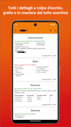 Scanner Veicoli screenshot
