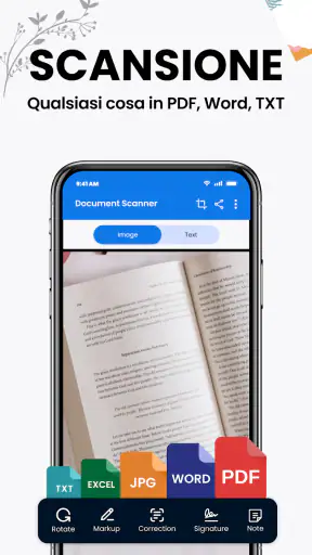 scansiona il documento screenshot