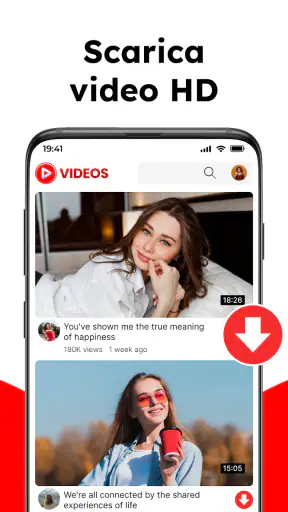 Scaricator video Vidmy,lettore screenshot