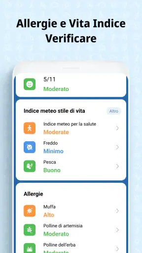 Schermata meteo screenshot