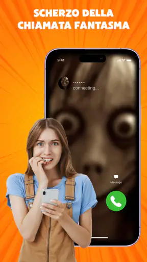Scherzo video chiamata falsa screenshot