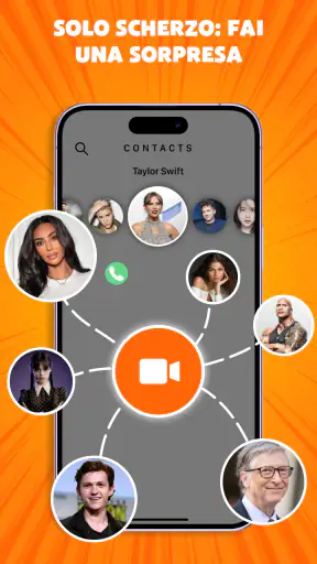 Scherzo video chiamata falsa screenshot