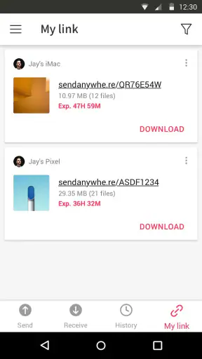 Send Anywhere (File Transfer) screenshot