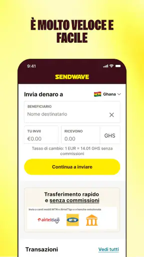 Sendwave- Invia denaro screenshot