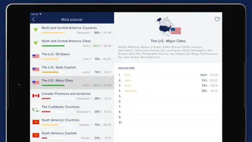 Seterra Geography screenshot