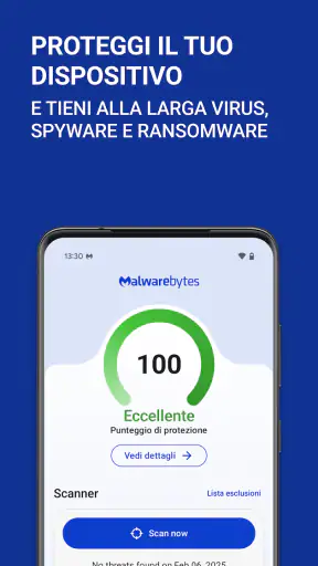 Sicurezza mobile Malwarebytes screenshot