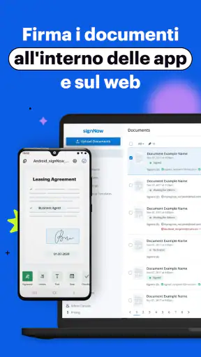 signNow: Firma documenti PDF screenshot