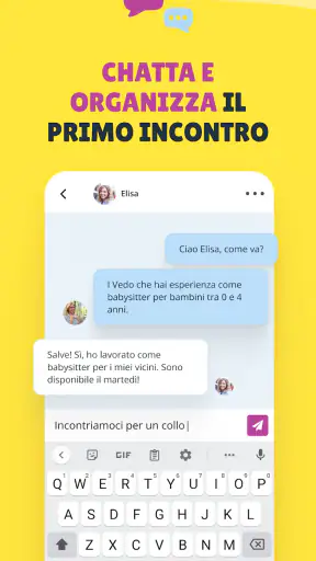 Sitly - L'app di babysitting screenshot