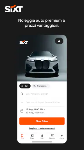 SIXT - Autonoleggio & taxi screenshot