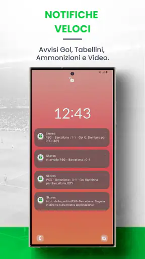 SKORES - Calcio in Diretta screenshot