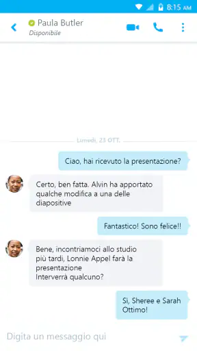 Skype for Business for Android screenshot