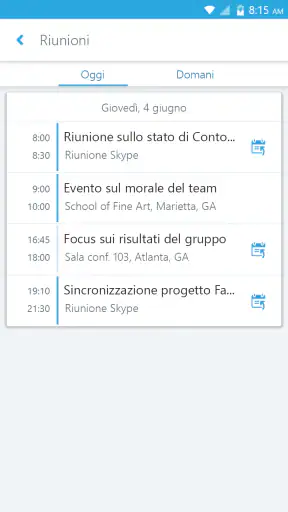 Skype for Business for Android screenshot