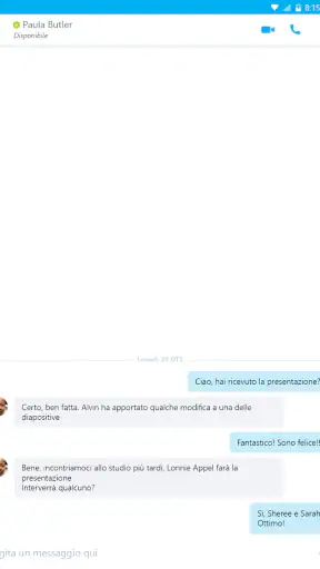 Skype for Business for Android screenshot
