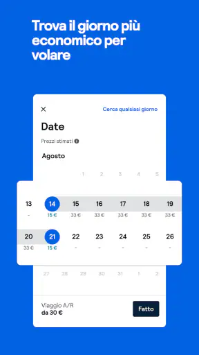 Skyscanner: voli, hotel, auto screenshot