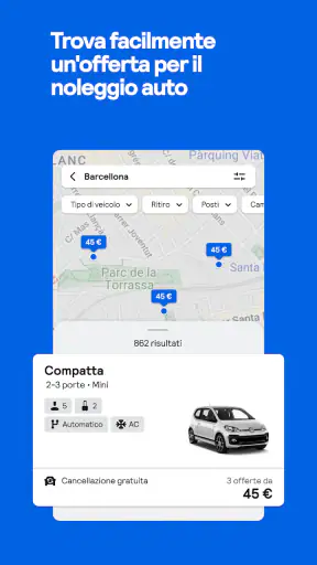 Skyscanner: voli, hotel, auto screenshot