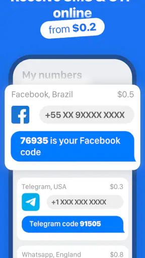 SMS Virtual - Receive SMS screenshot