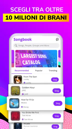 Smule: Karaoke e Canta screenshot