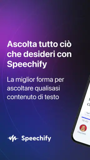 Speechify: Lettore Vocale AI screenshot