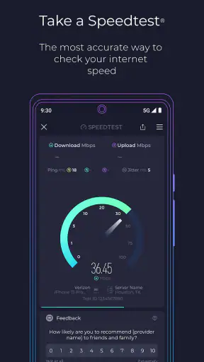 Speedtest di Ookla screenshot
