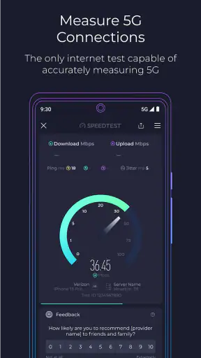 Speedtest di Ookla screenshot