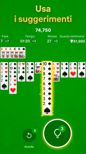 Spider Solitaire: Solitario screenshot