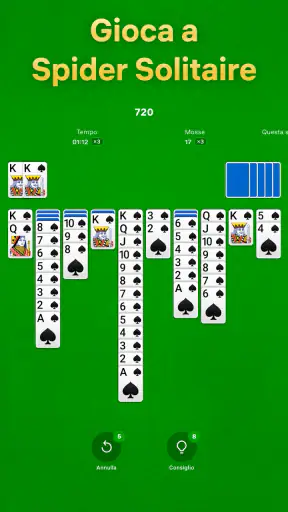 Spider Solitaire: Solitario screenshot