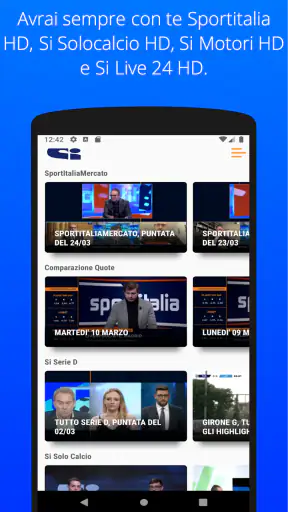 Sportitalia screenshot