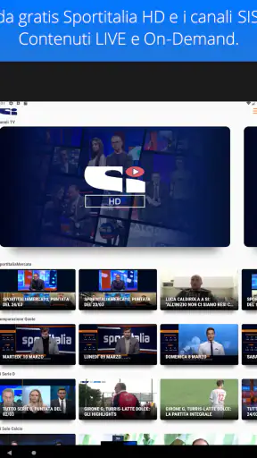 Sportitalia screenshot