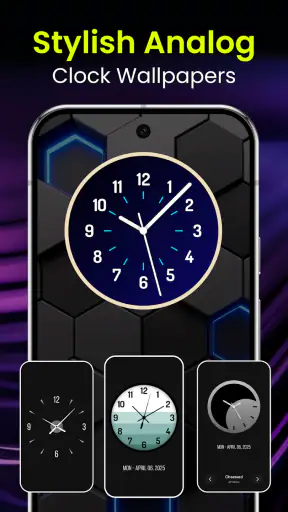 Stylish - Clock Live Wallpaper screenshot