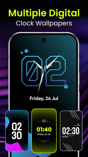 Stylish - Clock Live Wallpaper screenshot
