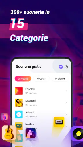 Suonerie canzoni per android screenshot