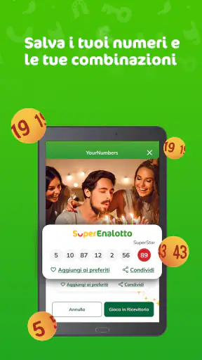SuperEnalotto Verifica Vincite screenshot