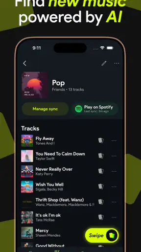 Swipefy for Spotify screenshot