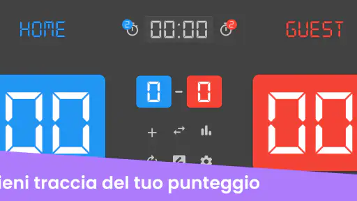 Tabellone segnapunti pallavolo screenshot
