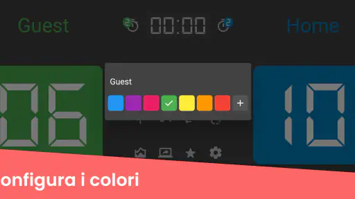 Tabellone segnapunti pallavolo screenshot